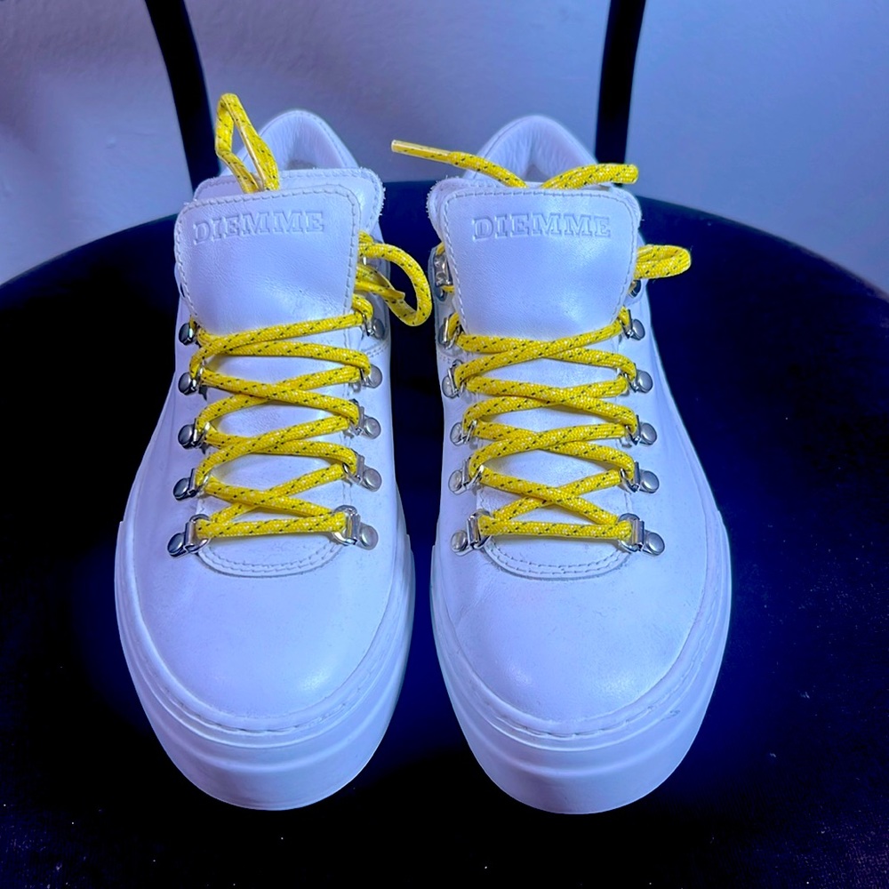 Diemme White Marostica Leather Sneakers Eu 38 Unworn Womens 7 - 7.5